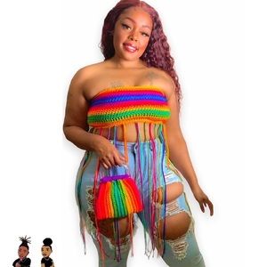 Ripped High Waisted Jeans